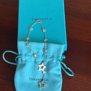 Tiffany & Co retired 925 Sterling star lariat bracelet